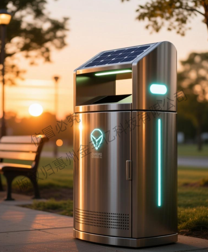 光伏发电垃圾桶