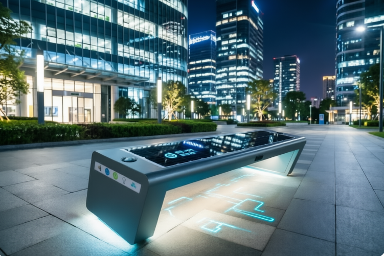 光伏+绿色公共设施 智慧椅