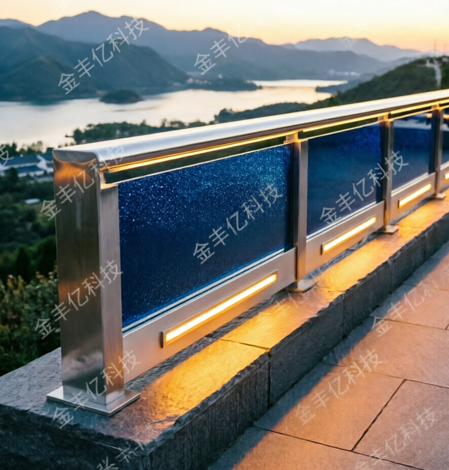 景观台发电玻璃护栏